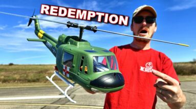 FLYWING UH-1 wants REDEMPTION AFTER $700 RC Heli FAILURE CRASH