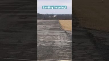 Less Traditional Airplane Landing #aviation #airplane