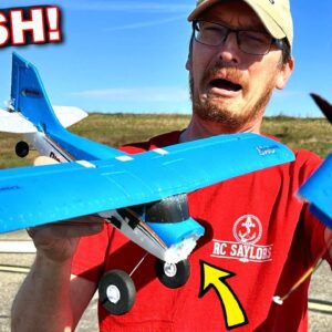 OH NO!!! DUMB THUMBS crashed my $75 Brushless RC Plane...