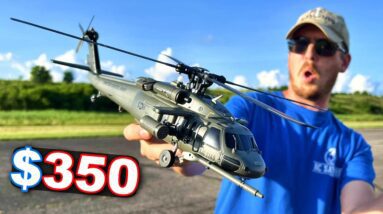 MAYDAY!!! Military RC Helicopter GOING DOWN! - Eachine E200s uh-60