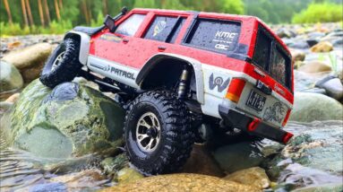 Nissan Patrol 4x4 RC Car Battles Mountain River in Extreme Off-Road Adventure!