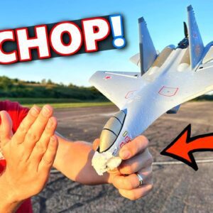 CRASHING the WORLD'S Easiest to Fly $75 RC Jet! LOL!!!