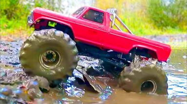 Remote Control MONSTER Truck Stuck in MUD