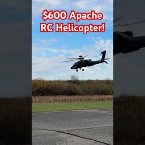 This $600 Apache RC Helicopter has a couple amazing tricks! If you love it, comment “Helicopter”!!