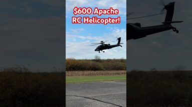 This $600 Apache RC Helicopter has a couple amazing tricks! If you love it, comment “Helicopter”!!