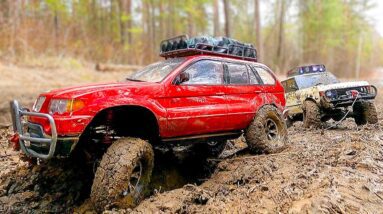 RC CARS: Spring Mud Mayhem! 💥 (BMW X5 & Range Rover vs. the Elements)