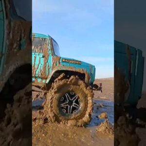 Jeep & GAZ Stuck in DEEP Clay! RC Mudding Recovery! #Shorts