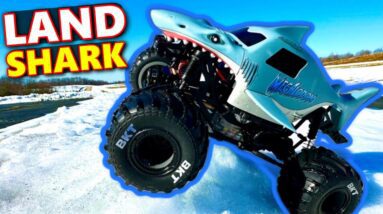 Monster Jam Toys - Can Megalodon RC Monster Truck Really DRIVE in the SNOW???