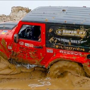 RC MUD MAYHEM! 😱 Jeeps & Trucks Get STUCK in the DEEP!