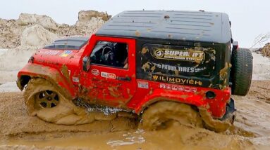 RC MUD MAYHEM! 😱 Jeeps & Trucks Get STUCK in the DEEP!