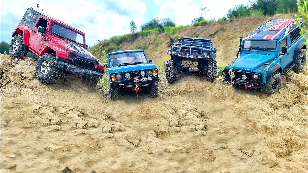 EXTREME RC OFF-ROAD Challenge! 😱 Jeep, Defenders & Range Rover Vs ...