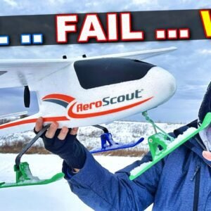 I DIDN'T Think This Would Work... - Aeroscout RC Plane Snow Skis 2.0