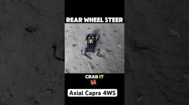 The Axial Capra can turn into a crab! 🦀 #rc #rctoys #axialcapra #thercsaylors #4ws #offroad