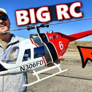 Miniature Scale Bell  206 RC Helicopter - Maiden Flight