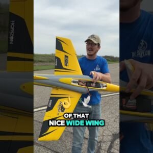 This thing can easily hit speeds of over 100mph. E-Flite Habu XS. #100mph #jet #rctoys #speed