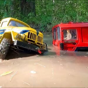 RC Trucks STUCK in Mud! 😲 6x6 MAN KAT & ZIL 131 Rescue Mission! 🌲💦