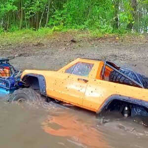 RC Cars STUCK in DEEP MUD! 😱 EPIC Forest Off Road RESCUE Mission! 🚜💦