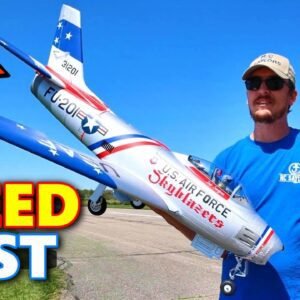 How FAST is the FMS 80mm Sabre EDF jet???