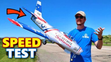 How FAST is the FMS 80mm Sabre EDF jet???