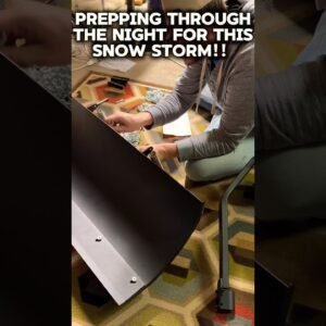 Prepping my rig through the night for this winter snow storm. Any guesses what this will go on?