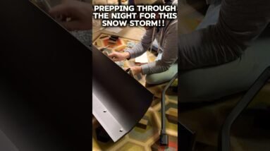 Prepping my rig through the night for this winter snow storm. Any guesses what this will go on?