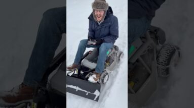 Just Riding My RC Mower Converted Into An RC Snow Plow! #makeitfun #mowrator #thercsaylors