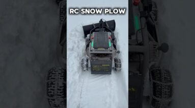 My RC Snow Plow Has Made Winter Work Turn Into Winter Fun! Work Made Easy With This Beast! #snow