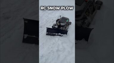 Never Breaking A Sweat With A Snow Shovel Again! RC Snow Plow #thercsaylors