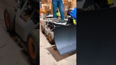 It’s almost magical, this Huge Snow Plow for my RC Mower! Ready for this Winter Snow Storm Now!
