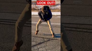 Bravely Flying an RC Helicopter Between My Legs! Worlds First For Me! #rchelicopter #stunt