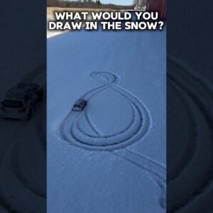 What would you draw or write in the snow? RC Car Snow Drawings are my favorite! #thercsaylors