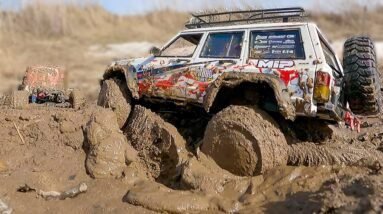 Sticky Mud Trap! 😱 Winch Rescue Train & Impossible Hill Climb