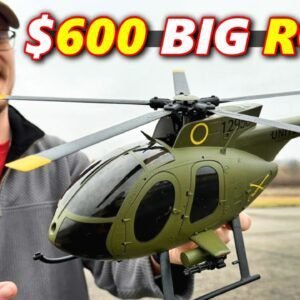 Their BIGGEST RC Helicopter EVER is $600 RTF!  MD500 Little Bird Warbird