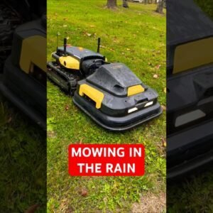 One of my Favorite Features of this Robot Smart Mower is that it can Mow In The Rain!! #stripes
