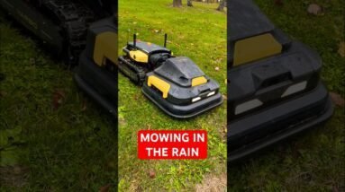 One of my Favorite Features of this Robot Smart Mower is that it can Mow In The Rain!! #stripes