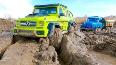 6x6 RC Truck vs Deep Mud! 😱 Traxxas TRX6 vs Custom ZIL in Sticky Clay