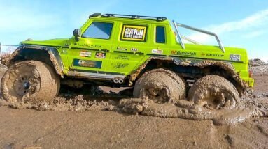 UNSTOPPABLE 6x6 RC Truck! 😱 Traxxas TRX6 Battles Deep Mud